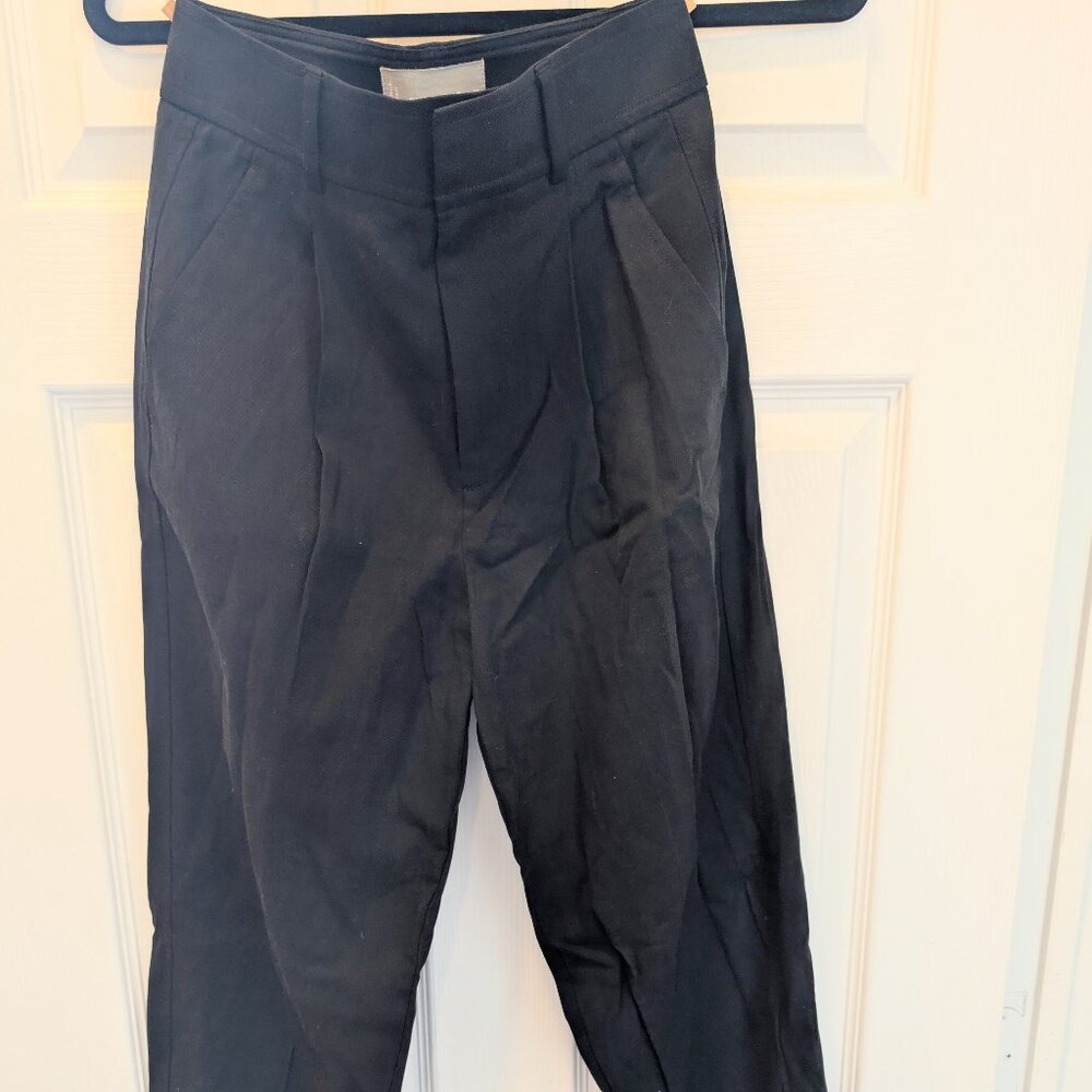 Everlane Draper Tapered Pant, Black, Size 00